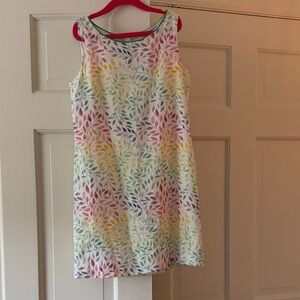 Colorful Linen Blend Girls Dress